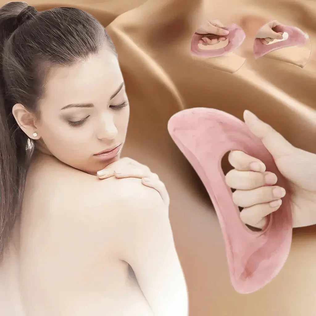 1pc Guasha Board Resin Beeswax Massage Scraper Gua Sha Tool Face Neck Back Body Pressure Therapy - ACHETE LTD