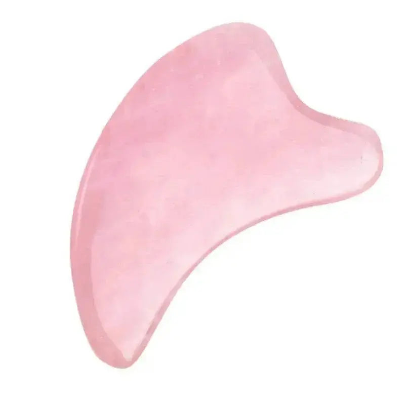 1pc Heart Shape SPA Massage Rose Quartz Gua sha Scraping Massage Scraper Face Massager Acupuncture Guasha Board Massager - ACHETE LTD