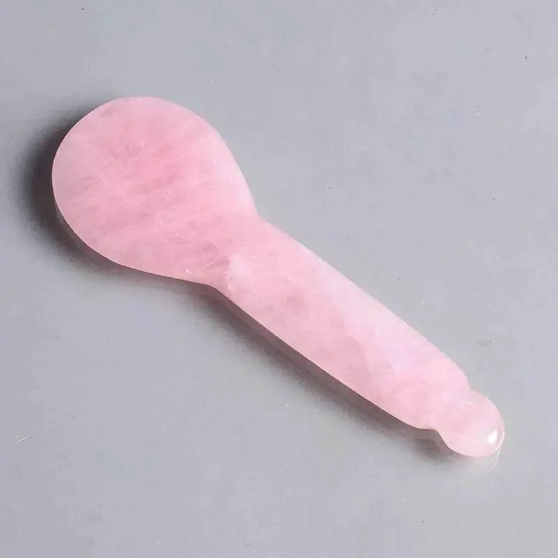 1pc Heart Shape SPA Massage Rose Quartz Gua sha Scraping Massage Scraper Face Massager Acupuncture Guasha Board Massager - ACHETE LTD