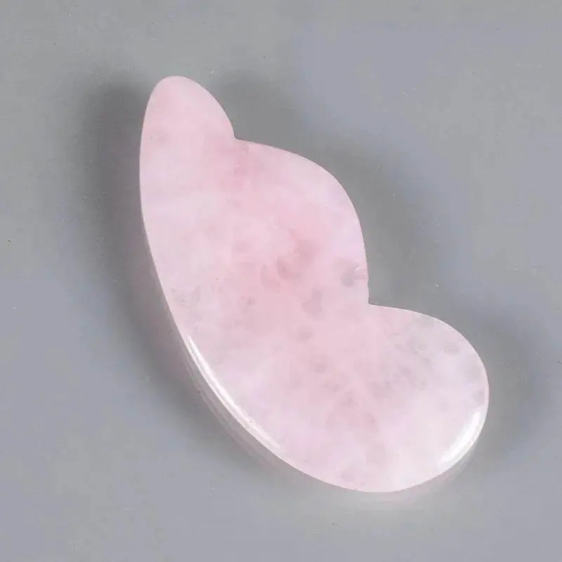 1pc Heart Shape SPA Massage Rose Quartz Gua sha Scraping Massage Scraper Face Massager Acupuncture Guasha Board Massager - ACHETE LTD