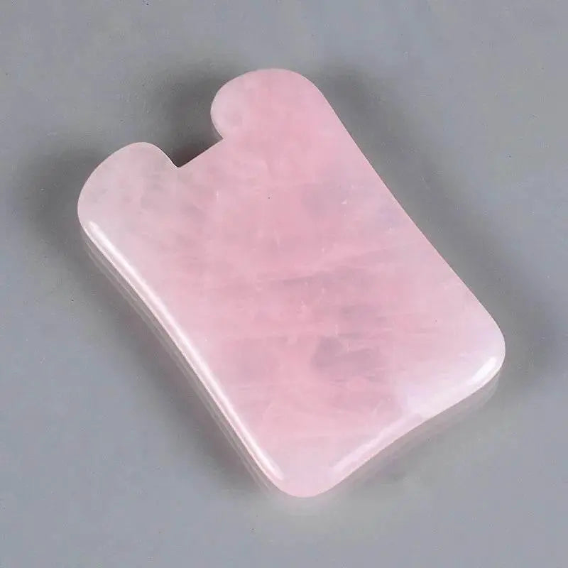 1pc Heart Shape SPA Massage Rose Quartz Gua sha Scraping Massage Scraper Face Massager Acupuncture Guasha Board Massager - ACHETE LTD