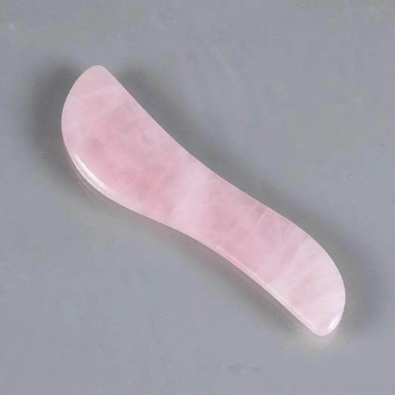 1pc Heart Shape SPA Massage Rose Quartz Gua sha Scraping Massage Scraper Face Massager Acupuncture Guasha Board Massager - ACHETE LTD