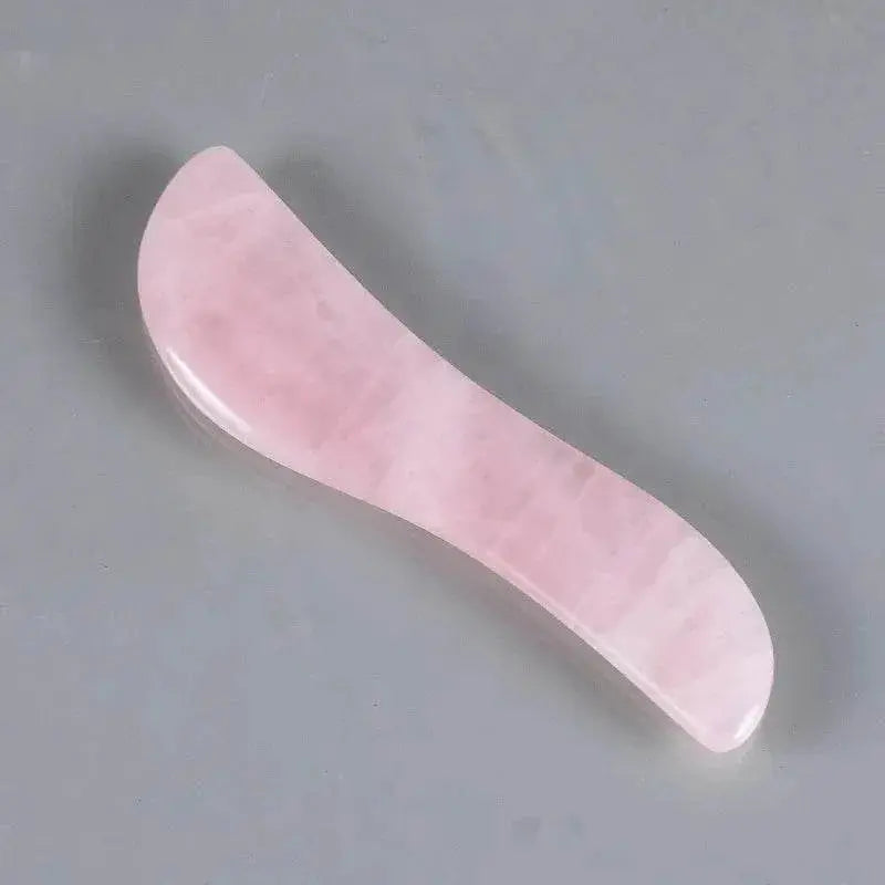 1pc Heart Shape SPA Massage Rose Quartz Gua sha Scraping Massage Scraper Face Massager Acupuncture Guasha Board Massager - ACHETE LTD