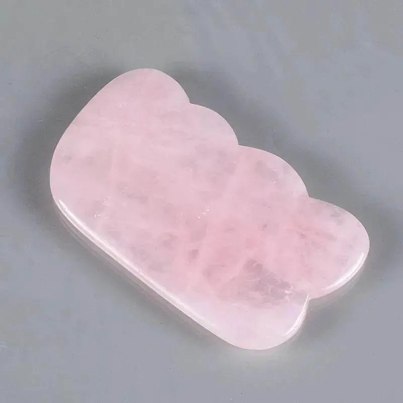 1pc Heart Shape SPA Massage Rose Quartz Gua sha Scraping Massage Scraper Face Massager Acupuncture Guasha Board Massager - ACHETE LTD