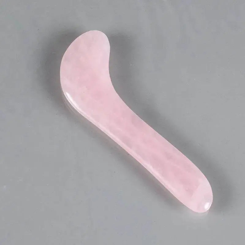 1pc Heart Shape SPA Massage Rose Quartz Gua sha Scraping Massage Scraper Face Massager Acupuncture Guasha Board Massager - ACHETE LTD
