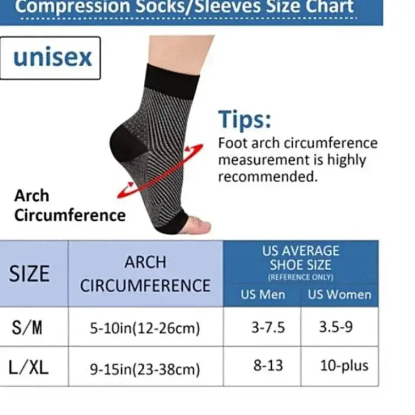 1pair Neuropathy socks,Ankle brace Socks and Tendonitis compression socks For Pain Relief,Ankle compression sleeve for swelling - ACHETE LTD