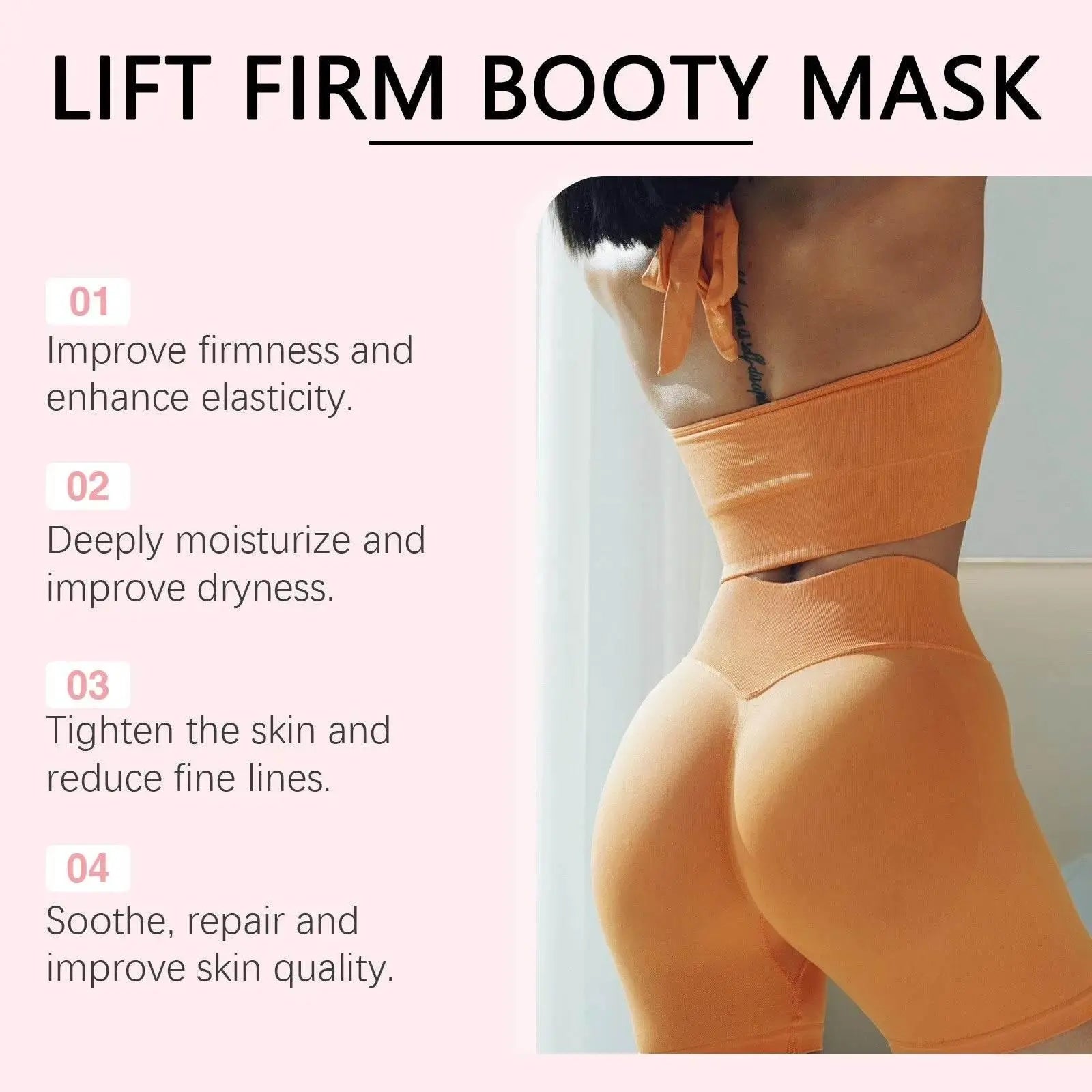 100g Lift Firm Booty Mask,Line Lightening Cream,improve Buttocks Skin,Deeply Moisturize The Skin,Effectively Tighten Loose Skin - ACHETE LTD
