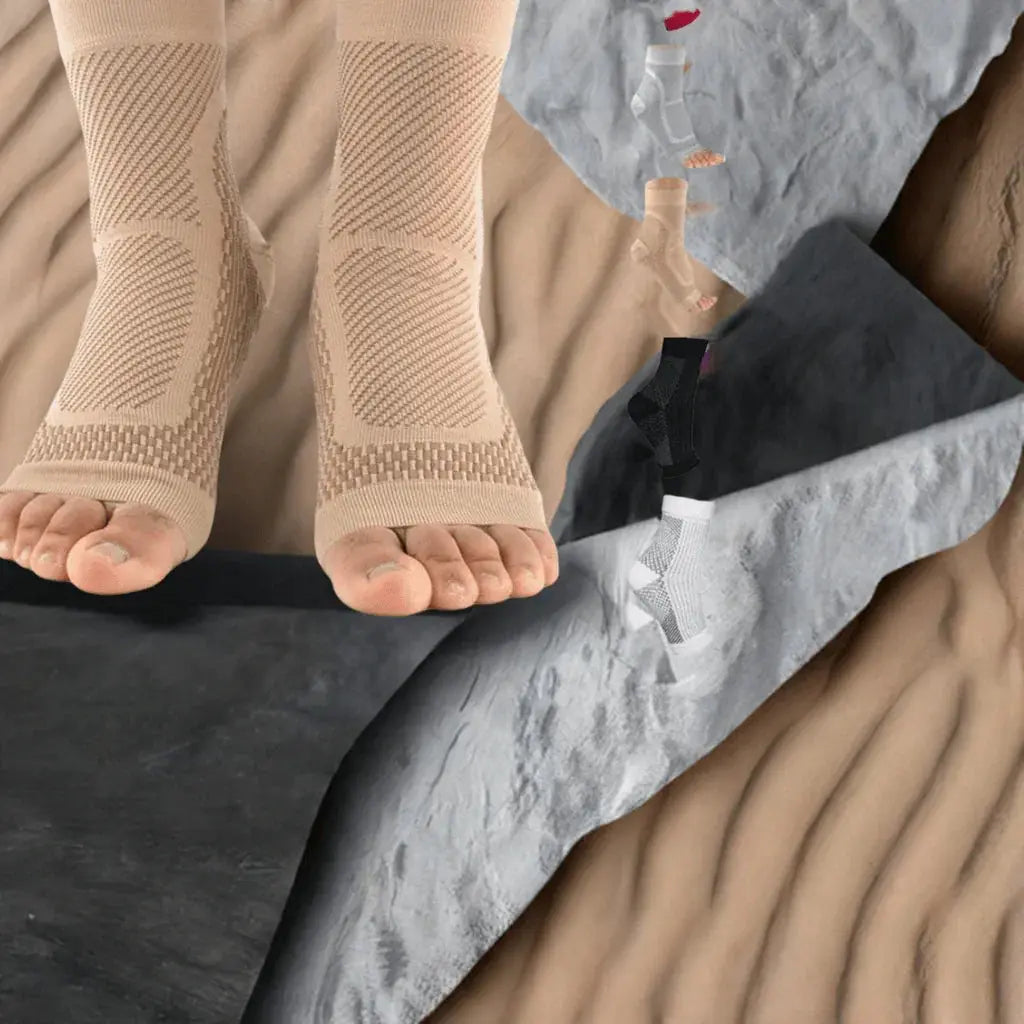 1pair Neuropathy socks,Ankle brace Socks and Tendonitis compression socks For Pain Relief,Ankle compression sleeve for swelling - ACHETE LTD