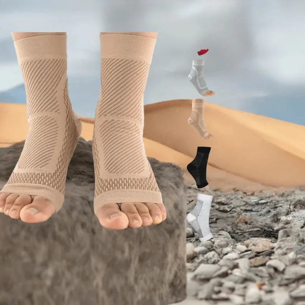 1pair Neuropathy socks,Ankle brace Socks and Tendonitis compression socks For Pain Relief,Ankle compression sleeve for swelling - ACHETE LTD