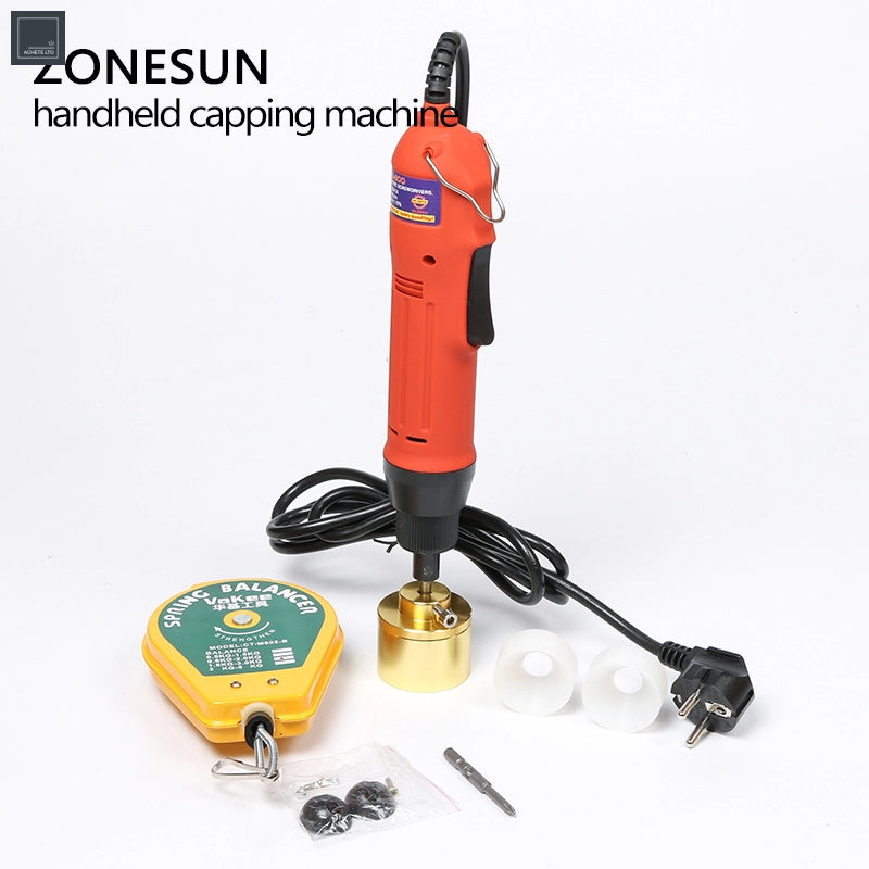 ZONESUN SF-1550 automatic water beverage bottle capping machine cap screwing machine sealing machine.