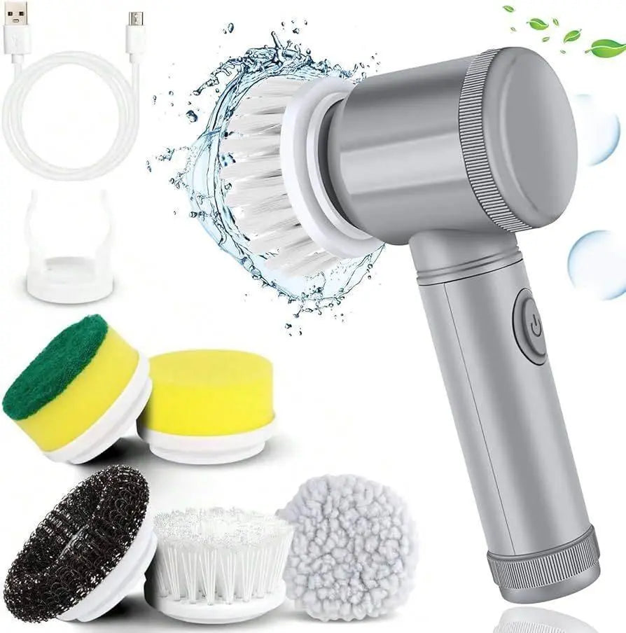 Cordless Electric Spin Scrubber - 5-in-1 Power - ACHETE LTD