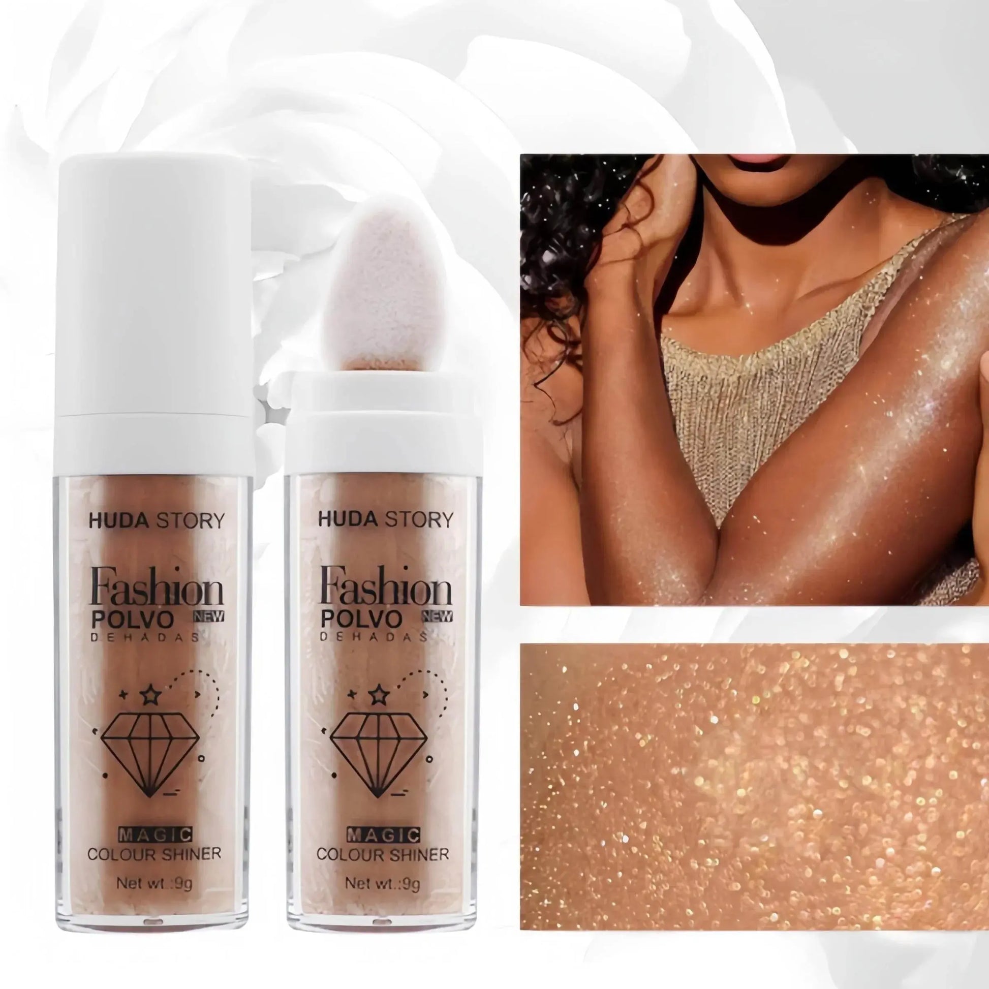 Fairy Dust Highlighting Powder - Full Body Pearlescent Glitter for Face and Eyes, Sparkling Halloween Body Glitter - ACHETE LTD