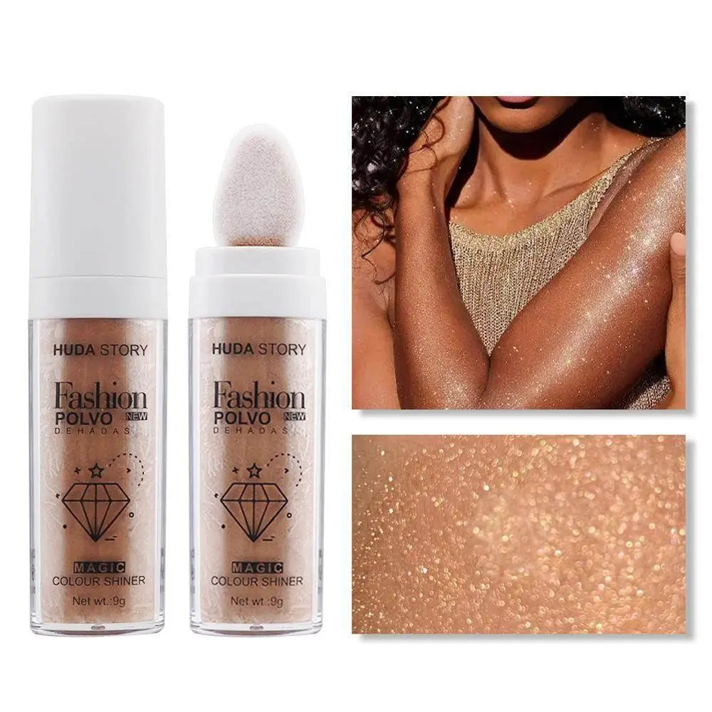 Fairy Dust Highlighting Powder - Full Body Pearlescent Glitter for Face and Eyes, Sparkling Halloween Body Glitter - ACHETE LTD