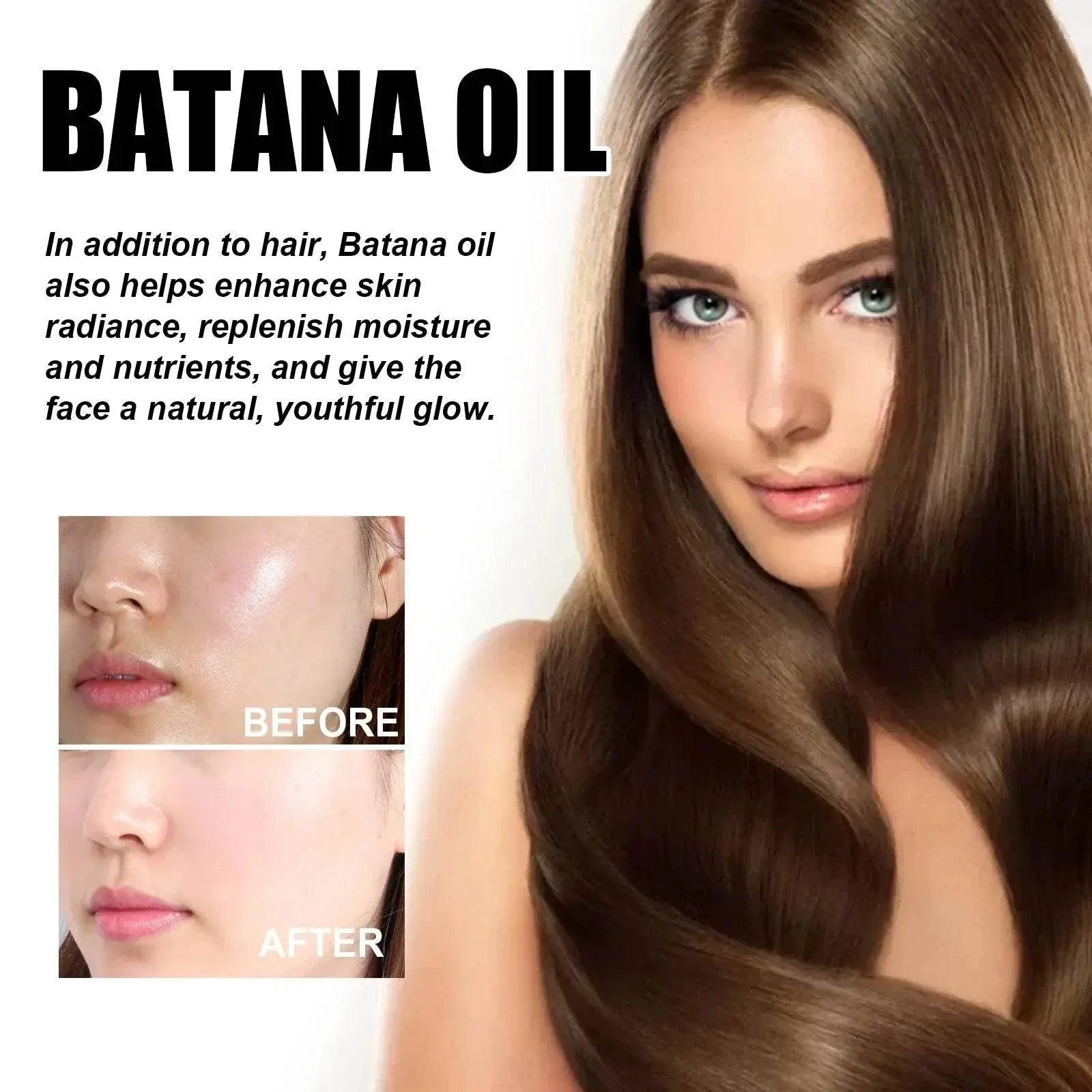 Batana essential oil Smooth hair, anti-fall moisturizing skin care essential oil - ACHETE LTD