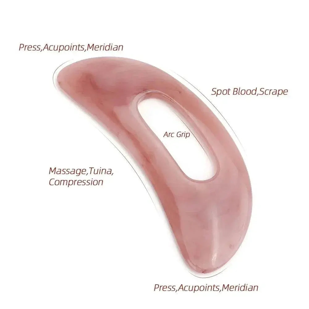 1pc Guasha Board Resin Beeswax Massage Scraper Gua Sha Tool Face Neck Back Body Pressure Therapy - ACHETE LTD