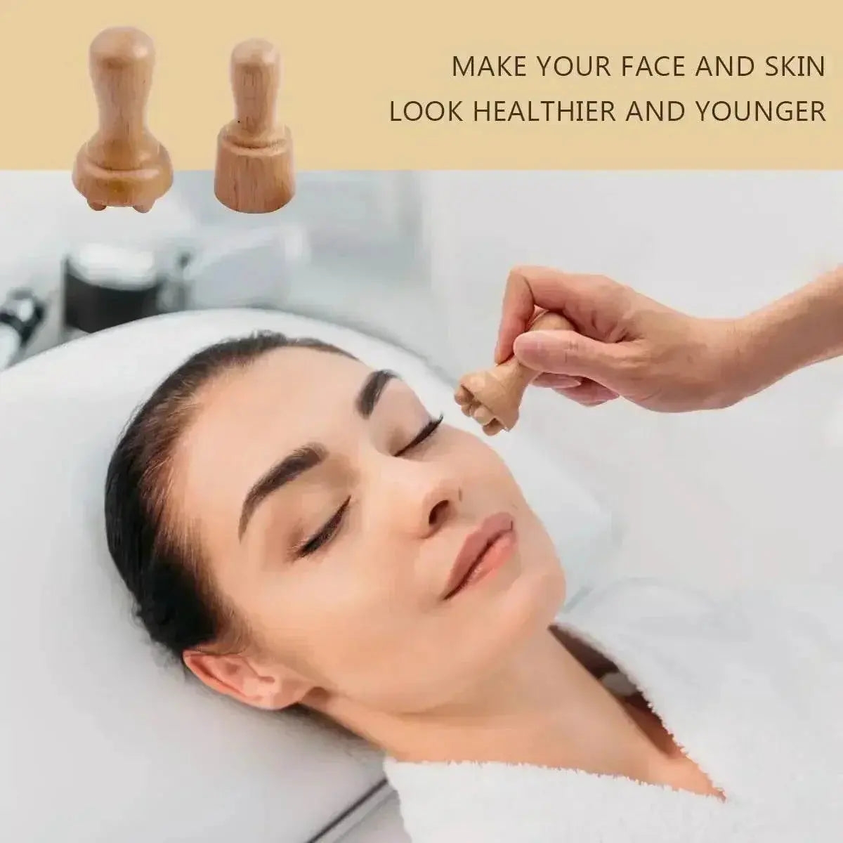 Wooden Face Massage Tools Set Maderoterapia Kit Facial Massager Cupping Contouring Roller - ACHETE LTD