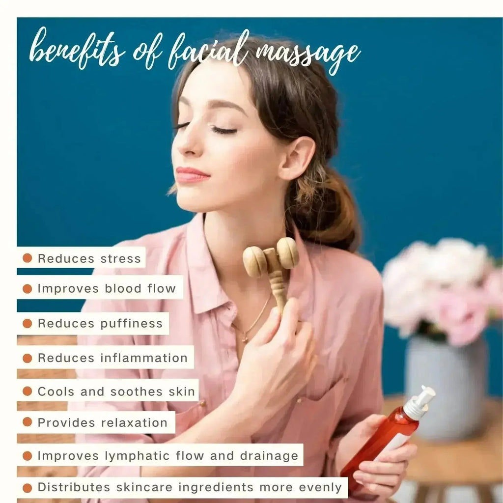 Wooden Face Massage Tools Set Maderoterapia Kit Facial Massager Cupping Contouring Roller - ACHETE LTD