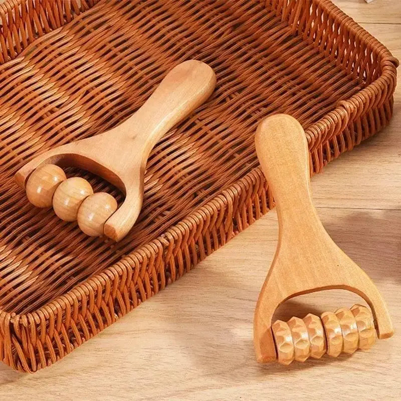 Wooden Face Massage Tools Set Maderoterapia Kit Facial Massager Cupping Contouring Roller - ACHETE LTD