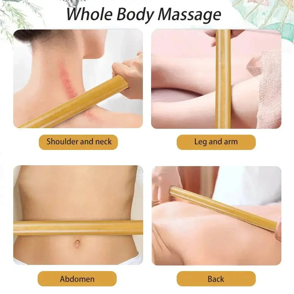 Natural Bamboo Massage Sticks Wood Therapy Maderoterapia SAP Scraping Stick Cellulite Gua Sha Massage Muscle Pain Relief - ACHETE LTD