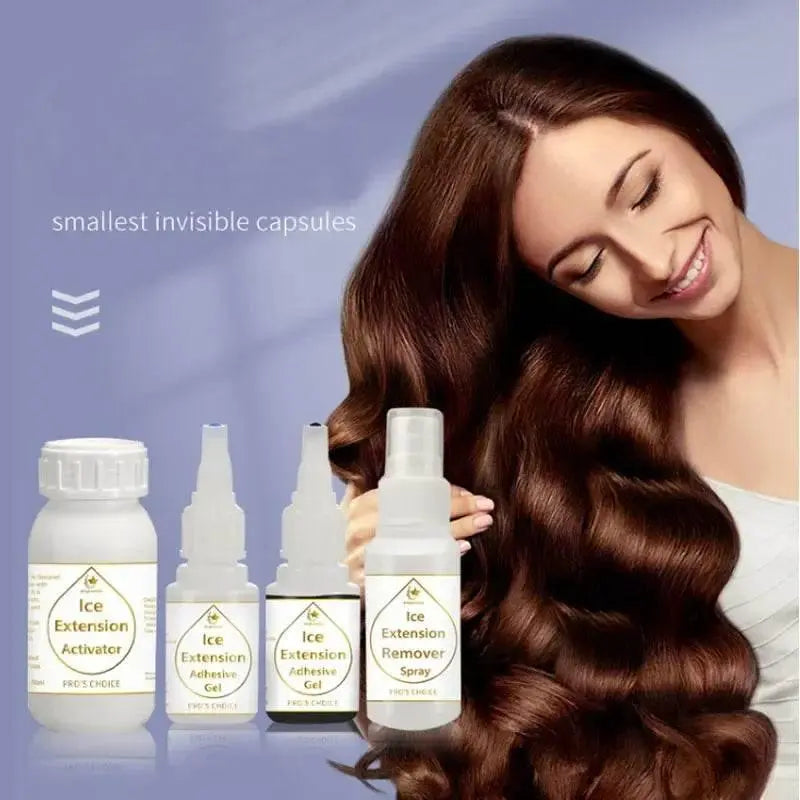 Ice Hair Extension Glue Gel Kit for Cold Bonding Hair Extension - ACHETE LTD