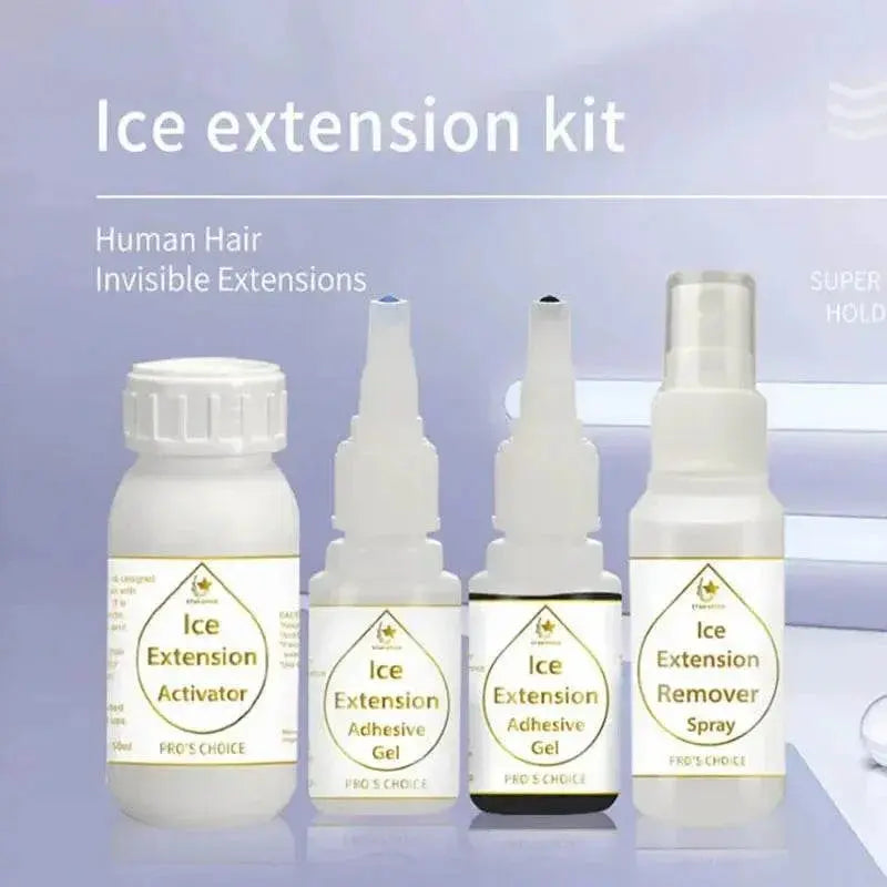 Ice Hair Extension Glue Gel Kit for Cold Bonding Hair Extension - ACHETE LTD