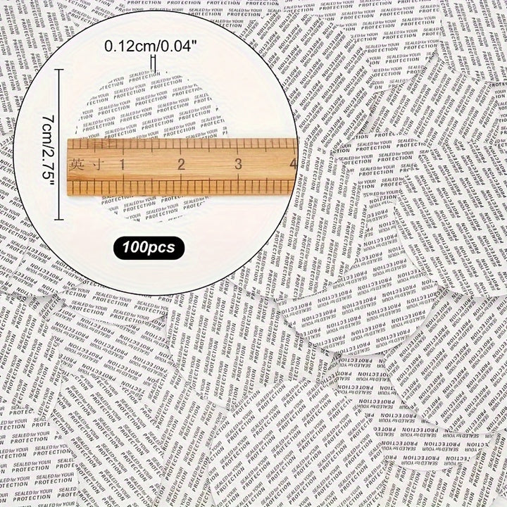 "Easy-Peel" 100-Pack Disposable Pressure Sensitive Seals - Tamper Resistant Gaskets For Cosmetic Jars, Glass & Plastic Bottles