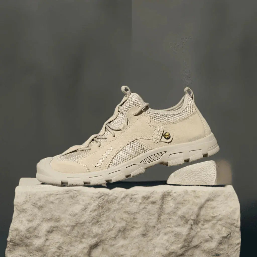 Men Sneakers Men Light Shoes Sport Outdoor Breathable Sneakers Comfortable Genuine Leather Men Casual Shoes - ACHETE LTD