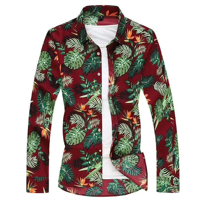 Summer New Men Shirt Large Size Printing - ACHETE LTD