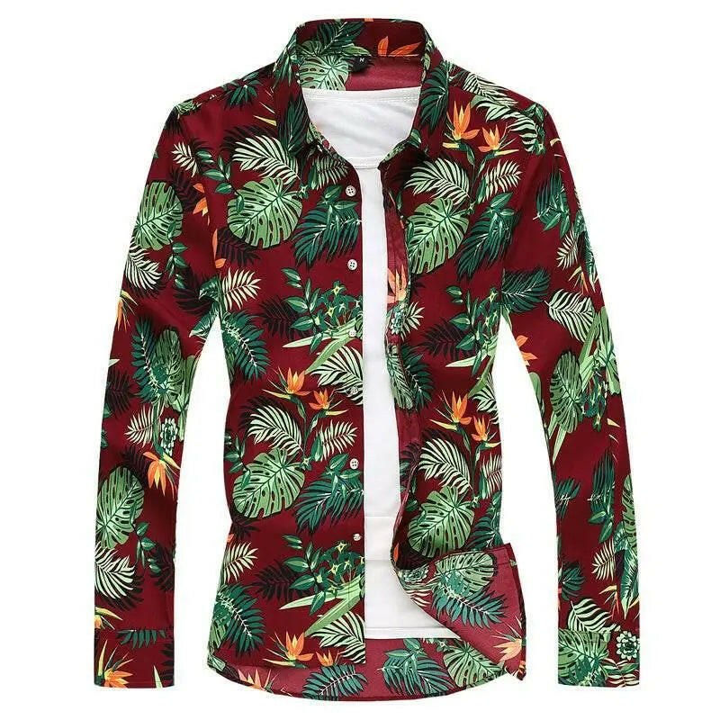 Summer New Men Shirt Large Size Printing - ACHETE LTD