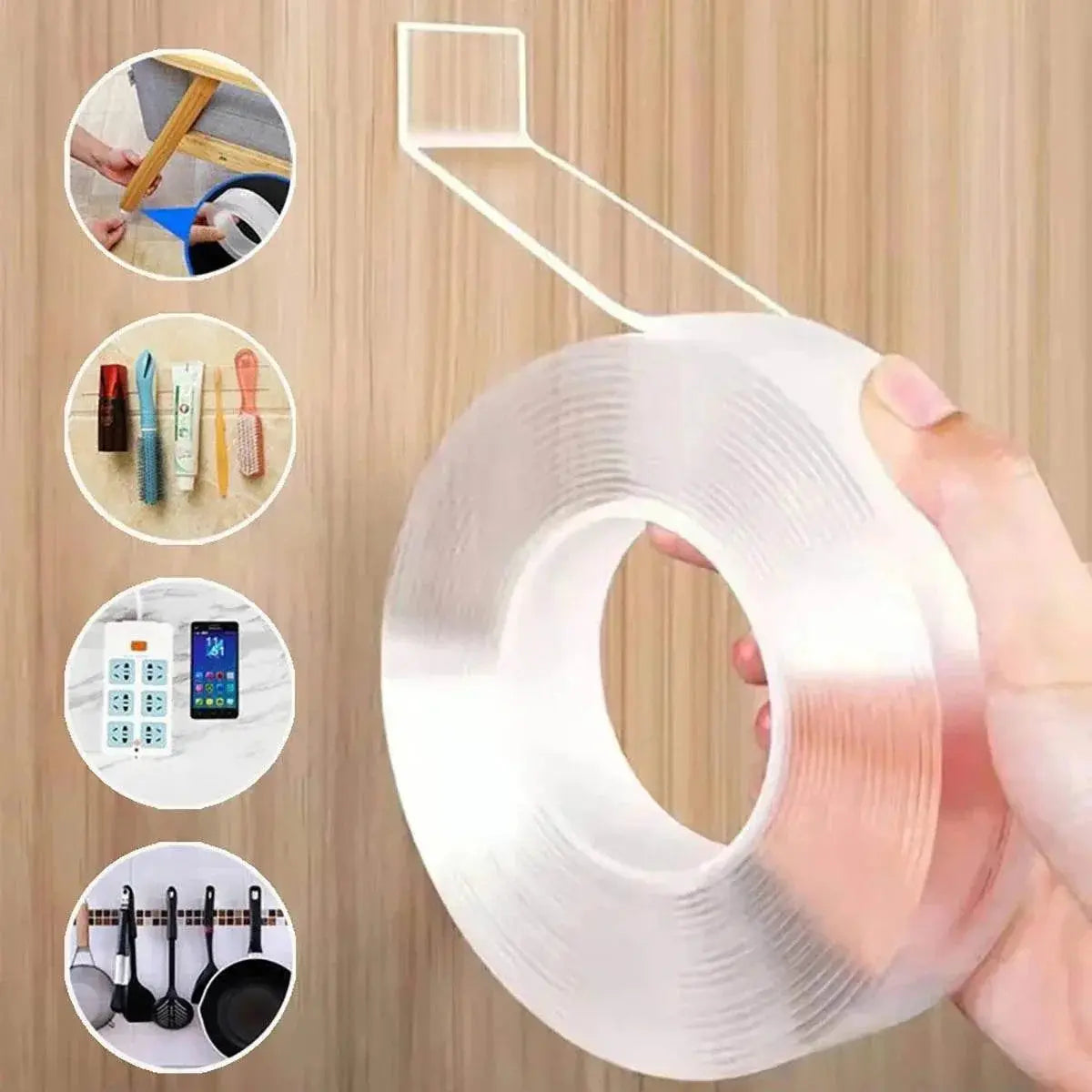 Magic Tape Double Face Super Strong Washable Self Glue Gel - ACHETE LTD