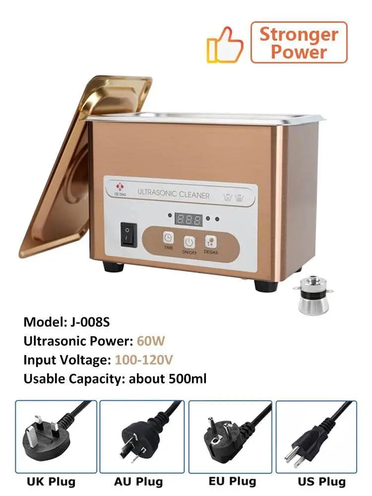 800ml Ultrasonic Cleaner 40kHz Ultra Sonic Cleaner with Timer Ultrasonic Jewelry Cleaner Ultrasonic Cleaning Machine - ACHETE LTD