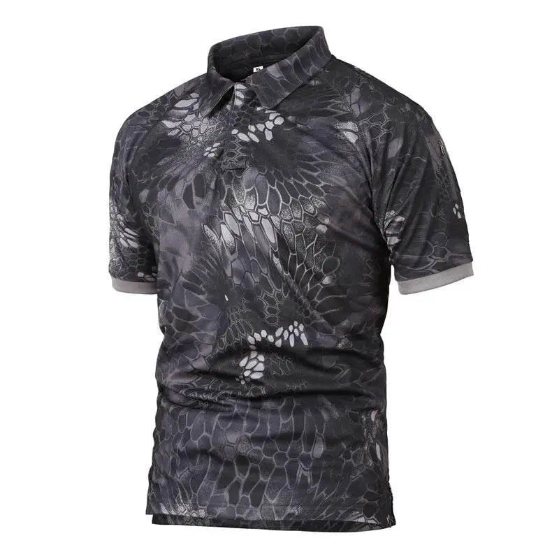 Men's Summer Tactical Short Sleeve T-shirts Lightweight Quick Dry Airsoft T-shirts Hike Work Cargo Short Sleeve T-shirts S-5XL - ACHETE LTD