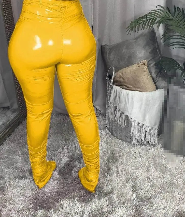 pants PU fall clothes for women leather pants winter clothes women warming trousers 2021 - ACHETE LTD