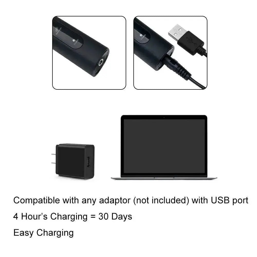Fairywill Sonic Electric Toothbrush Ultra Sonic Fast USB Charger Waterproof IPX7 5-Mode Fairywill FW-507 with 3 Brush Head Gift - ACHETE LTD