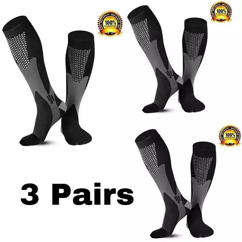 Men's Sports Compression Socks Varicose Veins Cycling Socks Nursing Running Compression Socks Nurse Outdoor Natural Hiking - ACHETE LTD