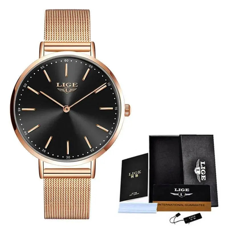 2021 LIGE Lover Watches Top Brand Luxury Ultra Thin Simple Couple Watches Couple Gift Quartz Wristwatches Fashion Paired Watches - ACHETE LTD