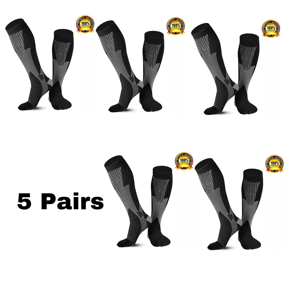 Men's Sports Compression Socks Varicose Veins Cycling Socks Nursing Running Compression Socks Nurse Outdoor Natural Hiking - ACHETE LTD