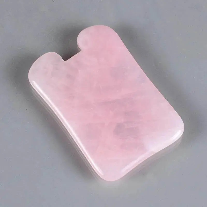 1pc Heart Shape SPA Massage Rose Quartz Gua sha Scraping Massage Scraper Face Massager Acupuncture Guasha Board Massager - ACHETE LTD