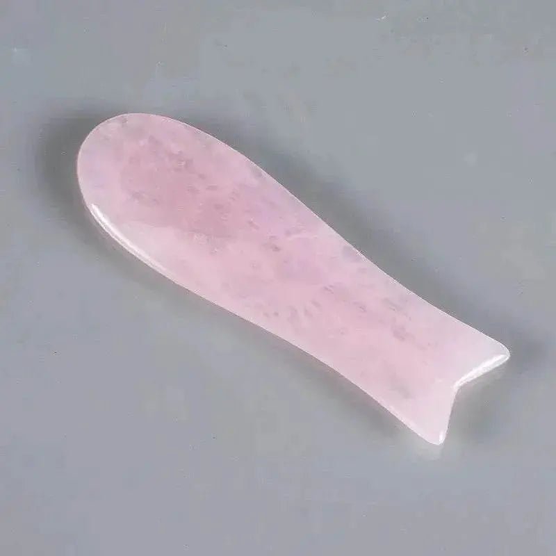 1pc Heart Shape SPA Massage Rose Quartz Gua sha Scraping Massage Scraper Face Massager Acupuncture Guasha Board Massager - ACHETE LTD