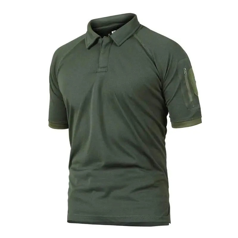 Men's Summer Tactical Short Sleeve T-shirts Lightweight Quick Dry Airsoft T-shirts Hike Work Cargo Short Sleeve T-shirts S-5XL - ACHETE LTD
