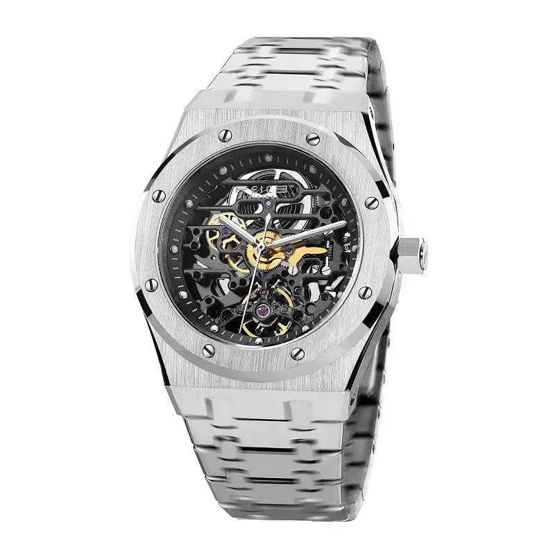 FEICE Automatic Mechanical Luxury Watch Men Top Brand Stainless Steel Watch Luminous Waterproof Watch for Men feice Skeleton 019 - ACHETE LTD