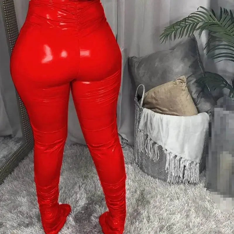 pants PU fall clothes for women leather pants winter clothes women warming trousers 2021 - ACHETE LTD