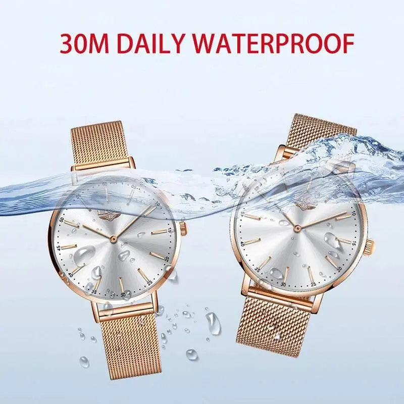 2021 LIGE Lover Watches Top Brand Luxury Ultra Thin Simple Couple Watches Couple Gift Quartz Wristwatches Fashion Paired Watches - ACHETE LTD