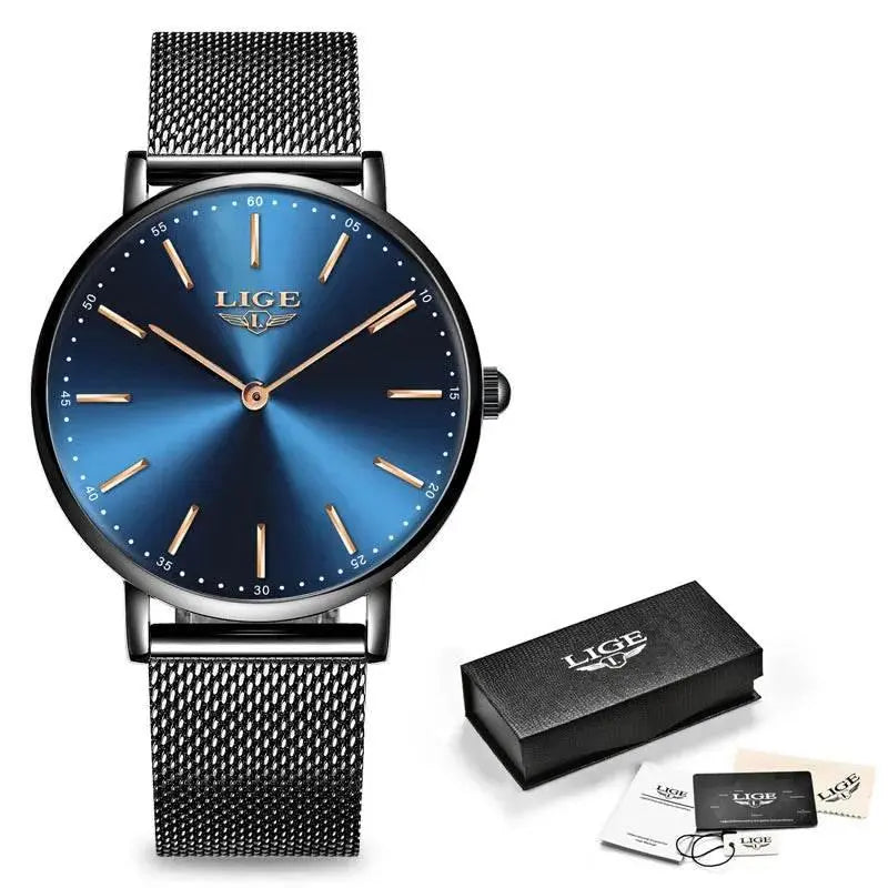 2021 LIGE Lover Watches Top Brand Luxury Ultra Thin Simple Couple Watches Couple Gift Quartz Wristwatches Fashion Paired Watches - ACHETE LTD