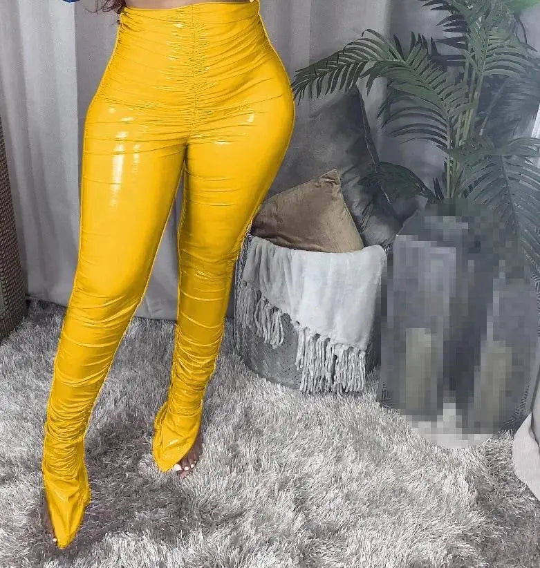 pants PU fall clothes for women leather pants winter clothes women warming trousers 2021 - ACHETE LTD