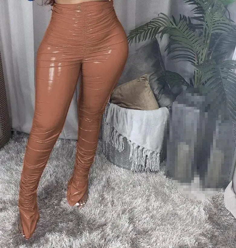 pants PU fall clothes for women leather pants winter clothes women warming trousers 2021 - ACHETE LTD