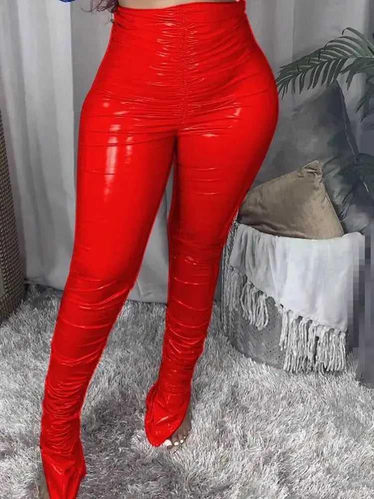 pants PU fall clothes for women leather pants winter clothes women warming trousers 2021 - ACHETE LTD