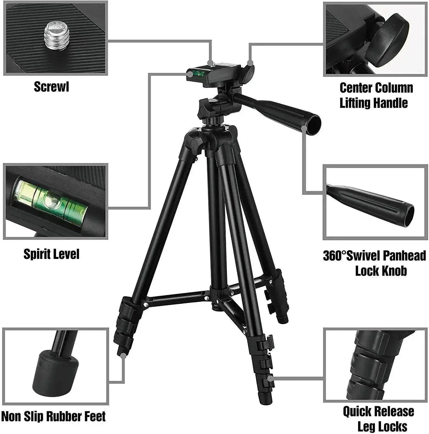 Smartphone Tripod Cellphone Tripod For Phone Tripod For Mobile Tripie For Cell Phone Portable Stand Holder Selfie Picture - ACHETE LTD