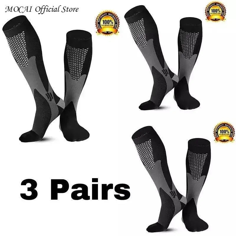 Men's Sports Compression Socks Varicose Veins Cycling Socks Nursing Running Compression Socks Nurse Outdoor Natural Hiking - ACHETE LTD