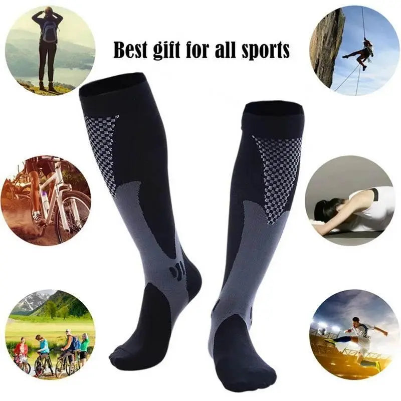 Men's Sports Compression Socks Varicose Veins Cycling Socks Nursing Running Compression Socks Nurse Outdoor Natural Hiking - ACHETE LTD